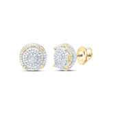 1 1/2CTW-DIA P1 ROUND MENS EARRING